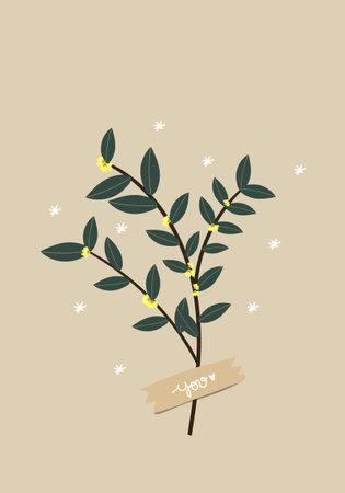 hand drawn rustic flowers vector illustration. Perfect for apparel,fabric, textile, decoration,wrapping paper.のイラスト素材