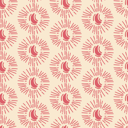 seamless abstract hand- drawn moon pattern. Perfect for apparel,fabric, textile, decoration,wrapping...
