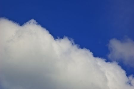 White cloud on blue skyの写真素材