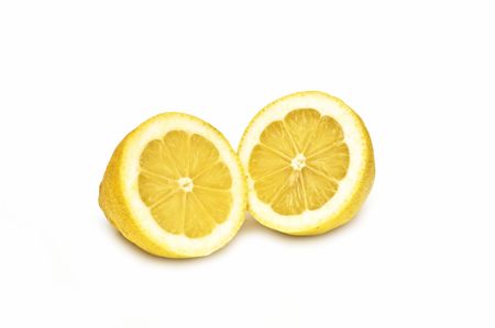 Lemons on whiteの写真素材