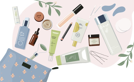 Different Skin Care Products Packのイラスト素材