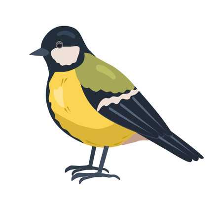 City yellow birdのイラスト素材