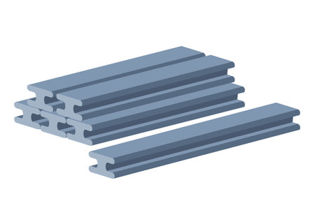 Metal piles iconのイラスト素材