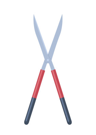 Garden red scissorsのイラスト素材