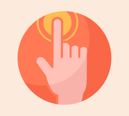 Touch perception conceptのイラスト素材