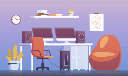 Gamer room conceptのイラスト素材