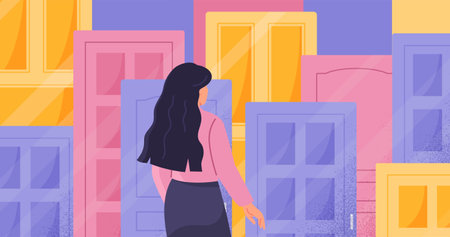 Life choice conceptのイラスト素材