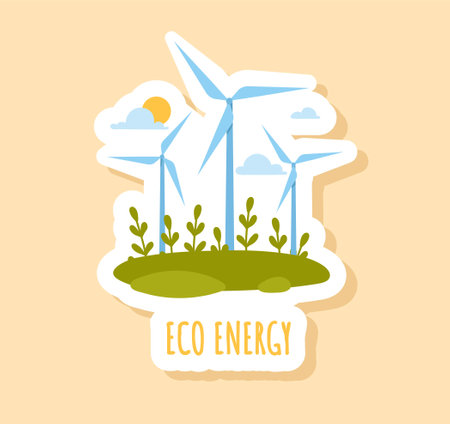 Eco energy badgeのイラスト素材