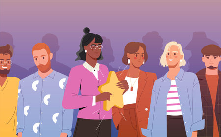 Human uniqueness conceptのイラスト素材