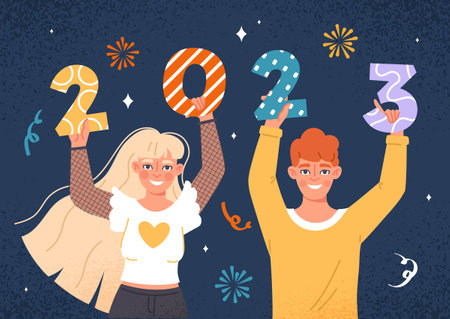 New years eveのイラスト素材