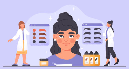 Concept of microbladingのイラスト素材