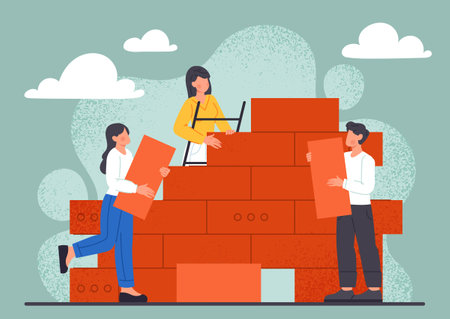 Company strategy conceptのイラスト素材