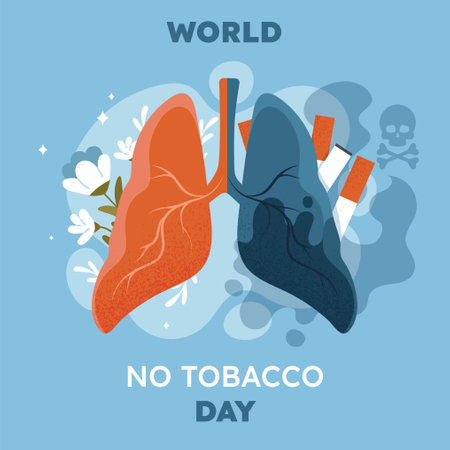 World no tobacco dayのイラスト素材