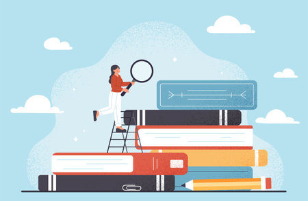 Growth education conceptのイラスト素材