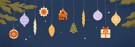 Christmas banner conceptのイラスト素材