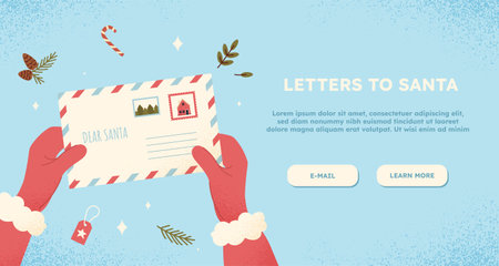 Letter to Santa Clausのイラスト素材