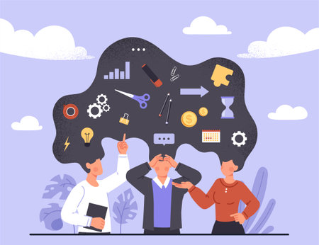 Social psychology conceptのイラスト素材