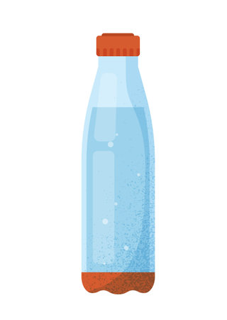 Plastic bottle with waterのイラスト素材