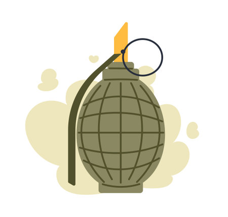 Military grenade iconのイラスト素材