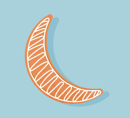 Christmas cookie crescentのイラスト素材