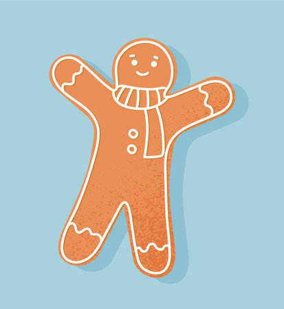 Christmas cookie conceptのイラスト素材