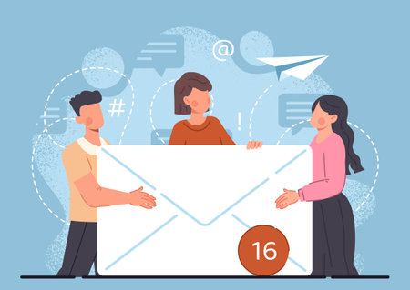 Electronic mail conceptのイラスト素材