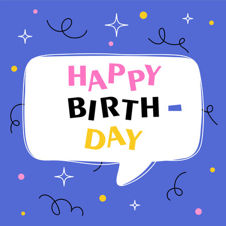 Birthday greeting cardのイラスト素材