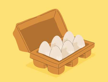 Package with eggsのイラスト素材