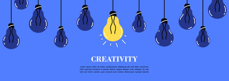 Bright innovative idea conceptのイラスト素材