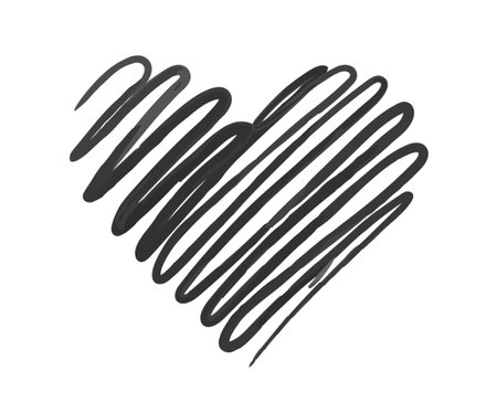 Heart in minimalist style conceptのイラスト素材