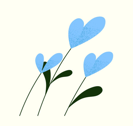 Landscape flowers conceptのイラスト素材