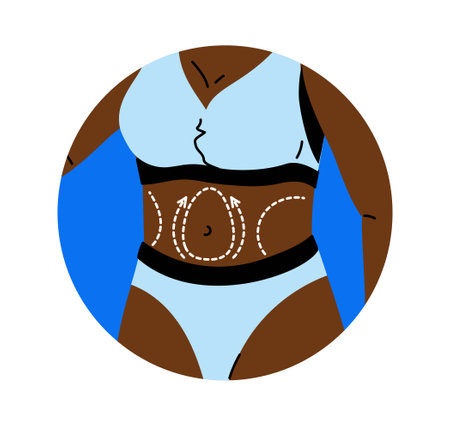 Plastic surgery icon conceptのイラスト素材