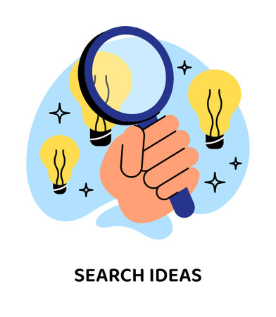 Business search ideas doodle conceptのイラスト素材