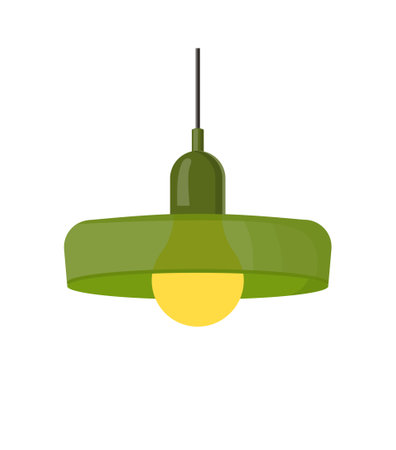 Electric lamp on pendant conceptのイラスト素材