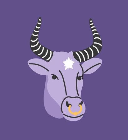 Astrological zodiac Taurus sign vector conceptのイラスト素材