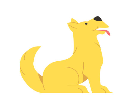 Dog cute sticker vector conceptのイラスト素材