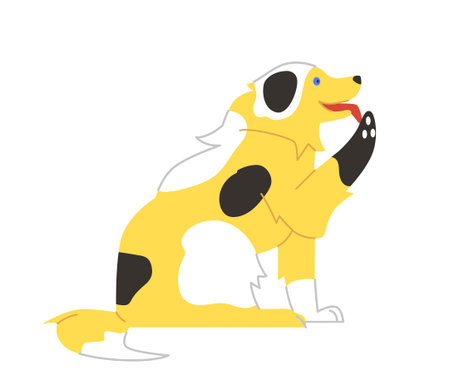 Dog cute sticker vector conceptのイラスト素材