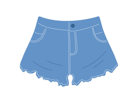 Denim shorts vector conceptのイラスト素材