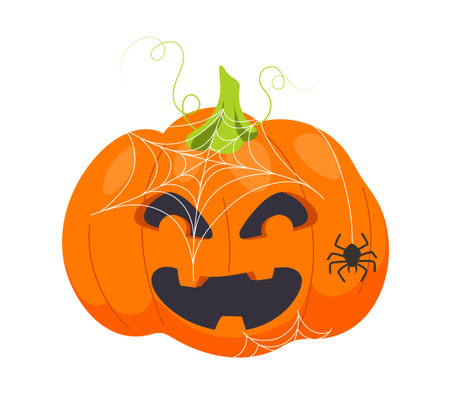 Halloween pumpkin vector conceptのイラスト素材