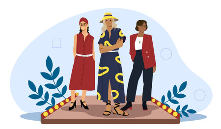 Fashion show vector posterのイラスト素材