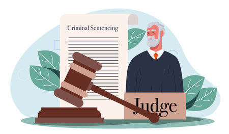 Man judge vector conceptのイラスト素材