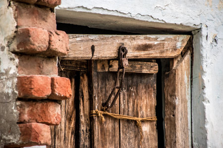 locked doorの写真素材