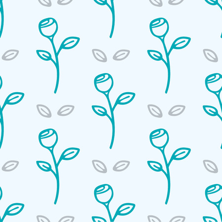 Seamless abstract flower pattern backgroundの写真素材