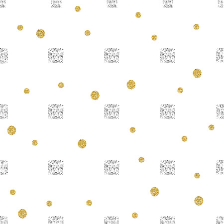 Diamond with gold dot glitter patternのイラスト素材