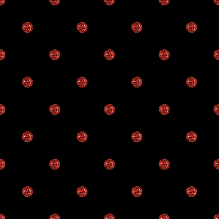 Red dot glitter patternのイラスト素材
