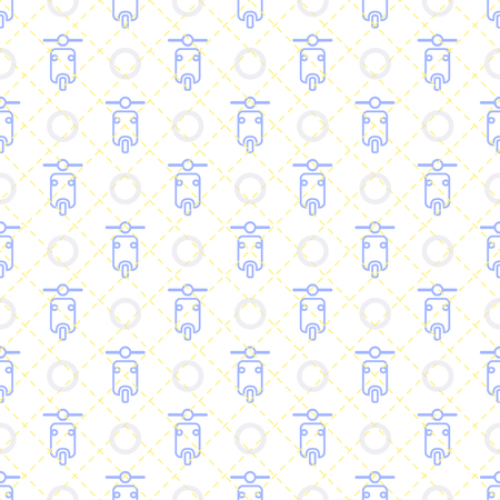seamless blue pastel motorcycle pattern backgroundのイラスト素材