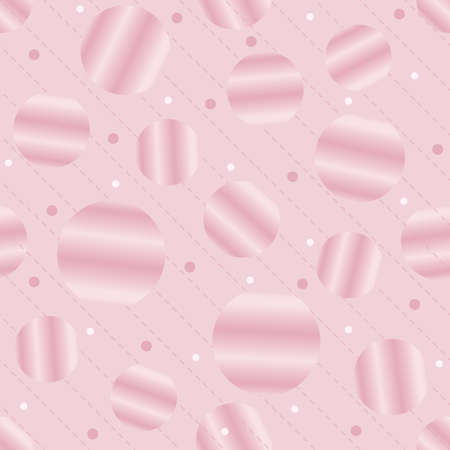 seamless pink monochrome dot with little polka dot pattern on pink backgroundのイラスト素材