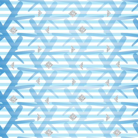 seamless abstract blue and glitter pattern background
