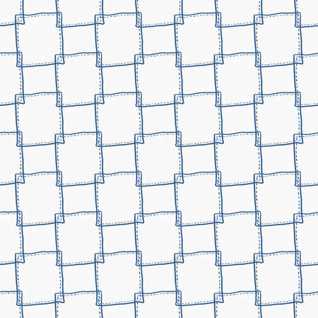 Seamless fabric pattern background with simple square shapeのイラスト素材