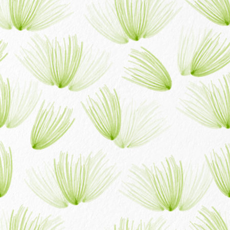 seamless smooth green grass pattern on paper background , greeting cardの写真素材